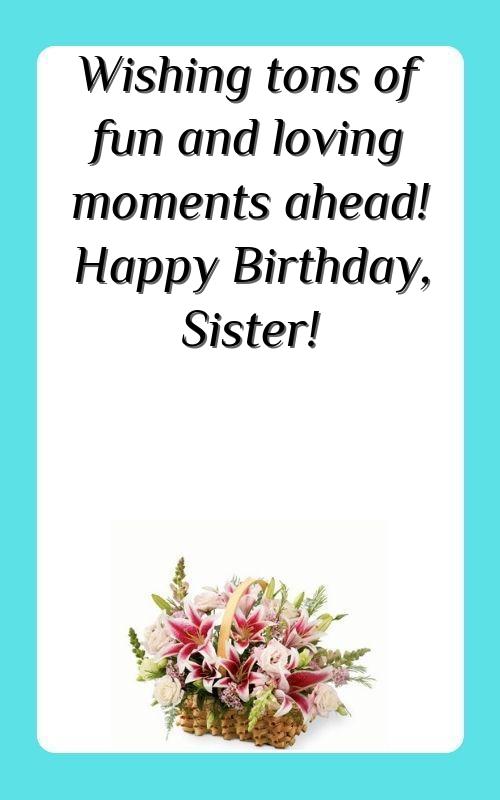 birthday wishes for my best sister